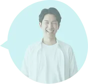 清潔感ある笑顔男性